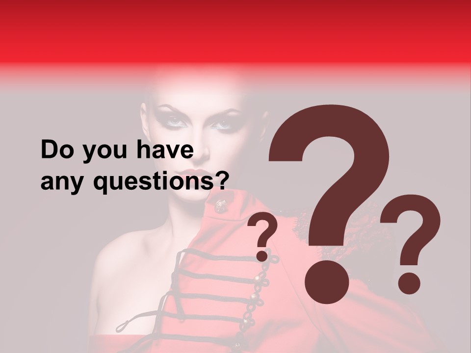 Glamour Black Eyes PowerPoint Template