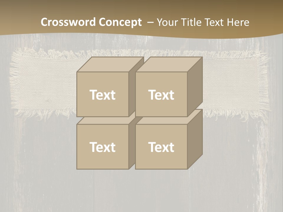 Fabric Blank Beige PowerPoint Template
