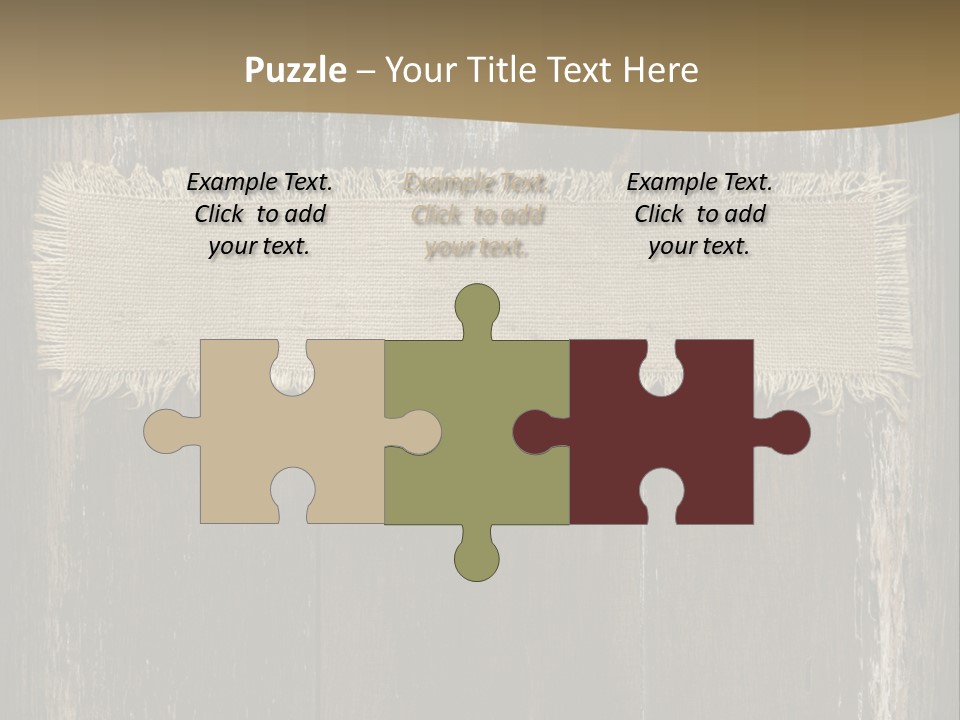 Fabric Blank Beige PowerPoint Template