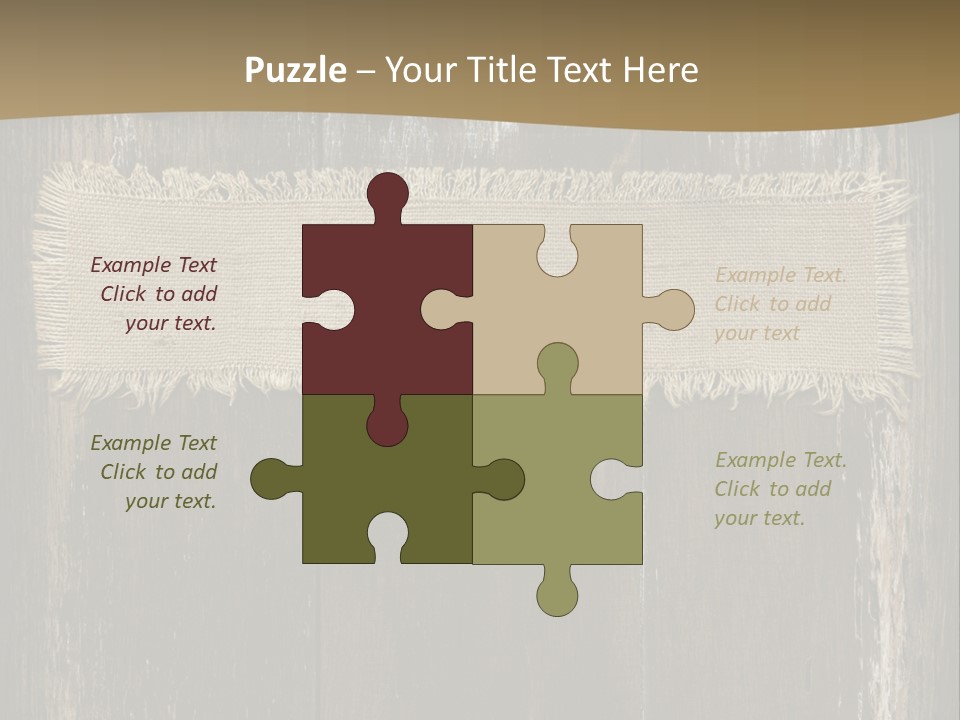 Fabric Blank Beige PowerPoint Template