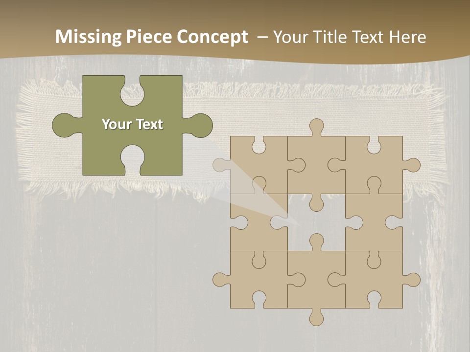 Fabric Blank Beige PowerPoint Template