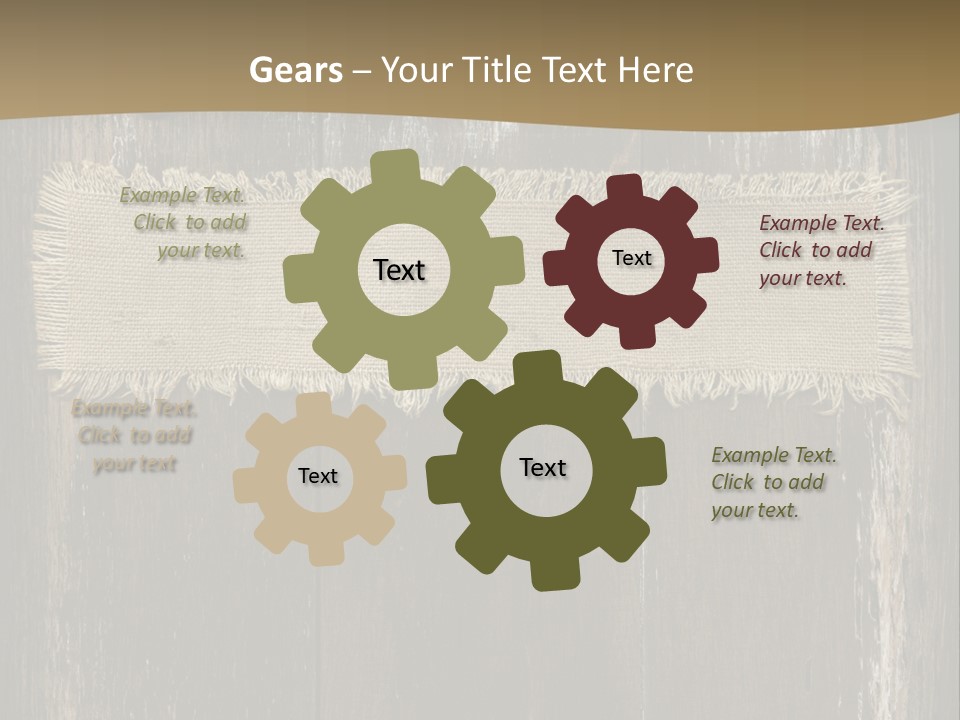 Fabric Blank Beige PowerPoint Template