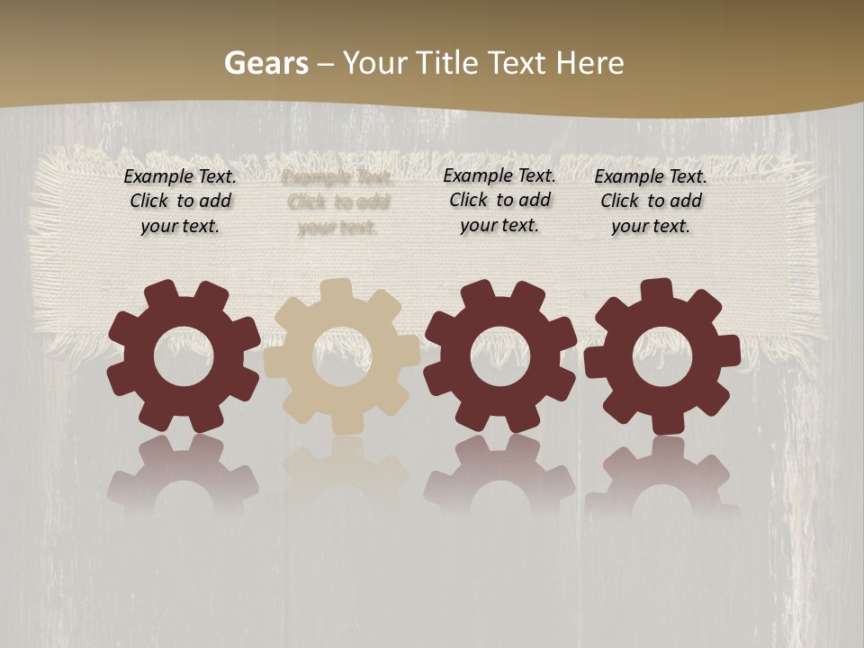 Fabric Blank Beige PowerPoint Template