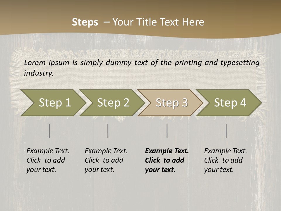 Fabric Blank Beige PowerPoint Template