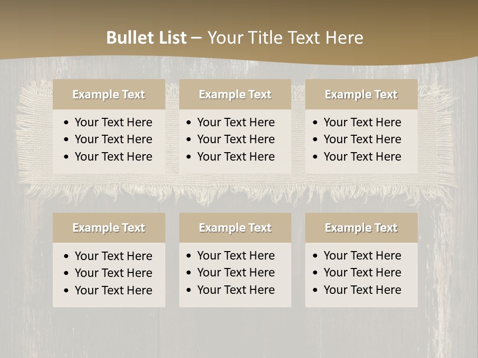 Fabric Blank Beige PowerPoint Template