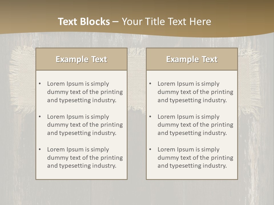 Fabric Blank Beige PowerPoint Template