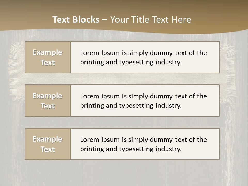 Fabric Blank Beige PowerPoint Template