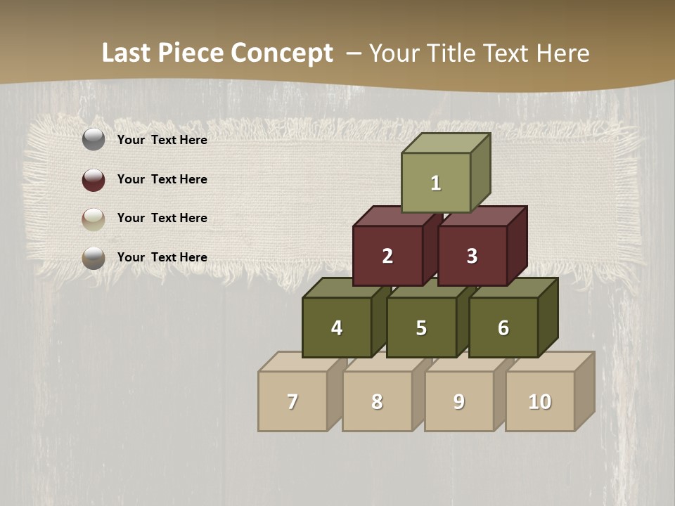 Fabric Blank Beige PowerPoint Template