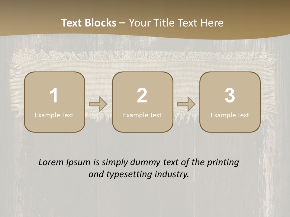 Fabric Blank Beige PowerPoint Template