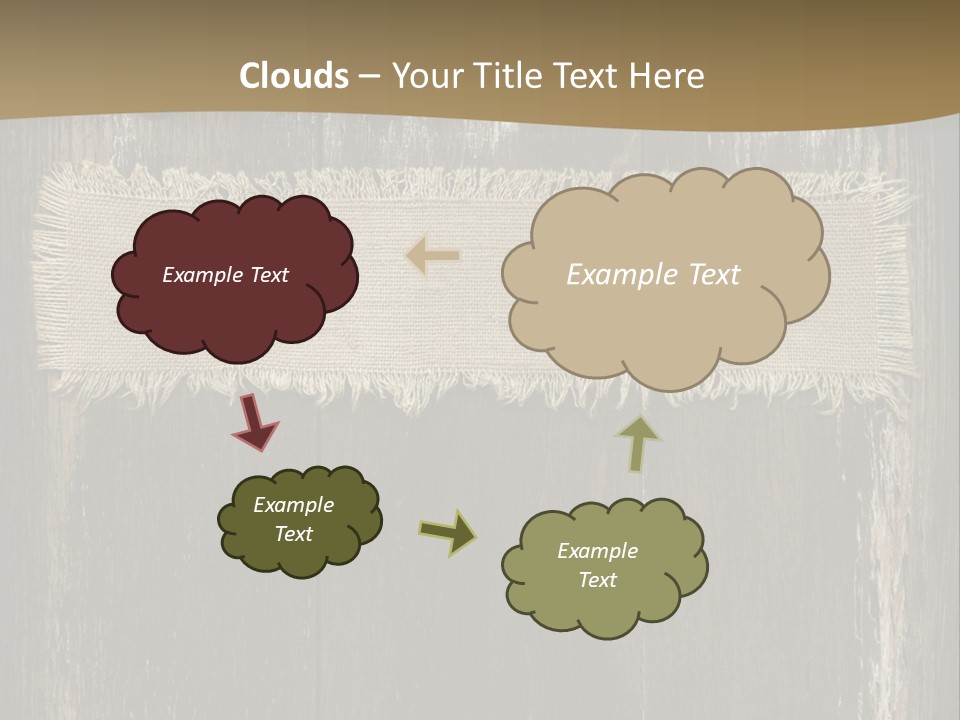 Fabric Blank Beige PowerPoint Template