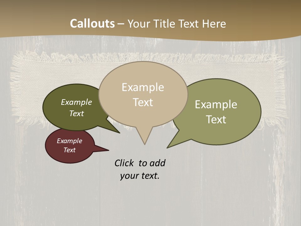 Fabric Blank Beige PowerPoint Template