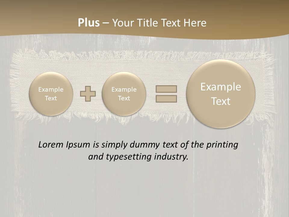 Fabric Blank Beige PowerPoint Template