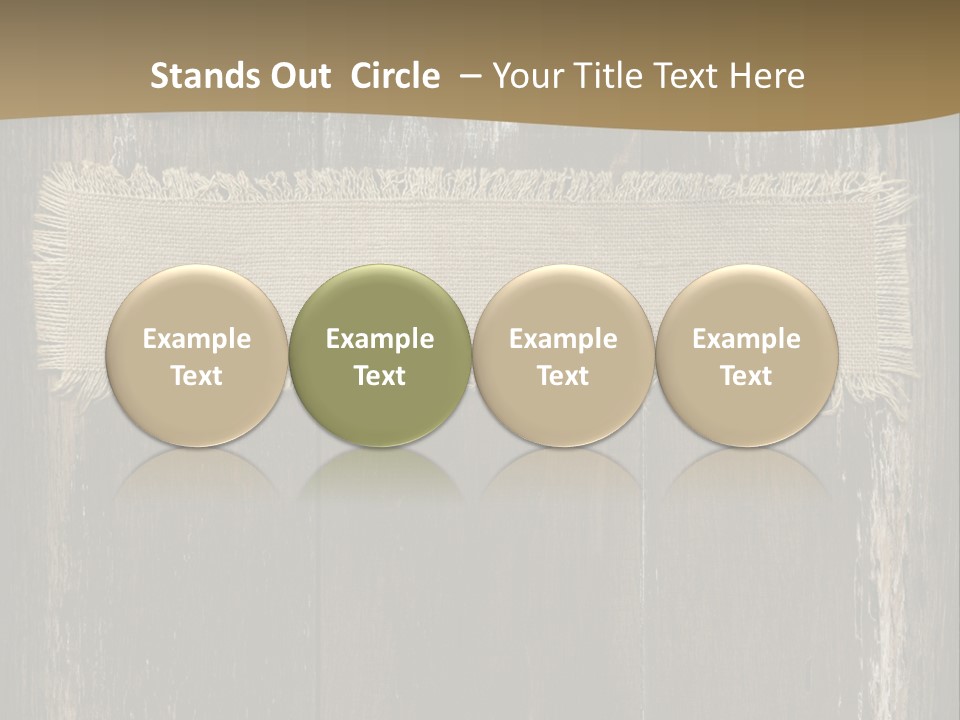Fabric Blank Beige PowerPoint Template