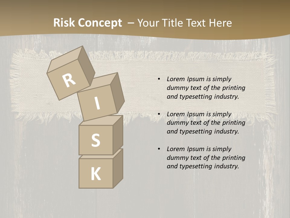 Fabric Blank Beige PowerPoint Template