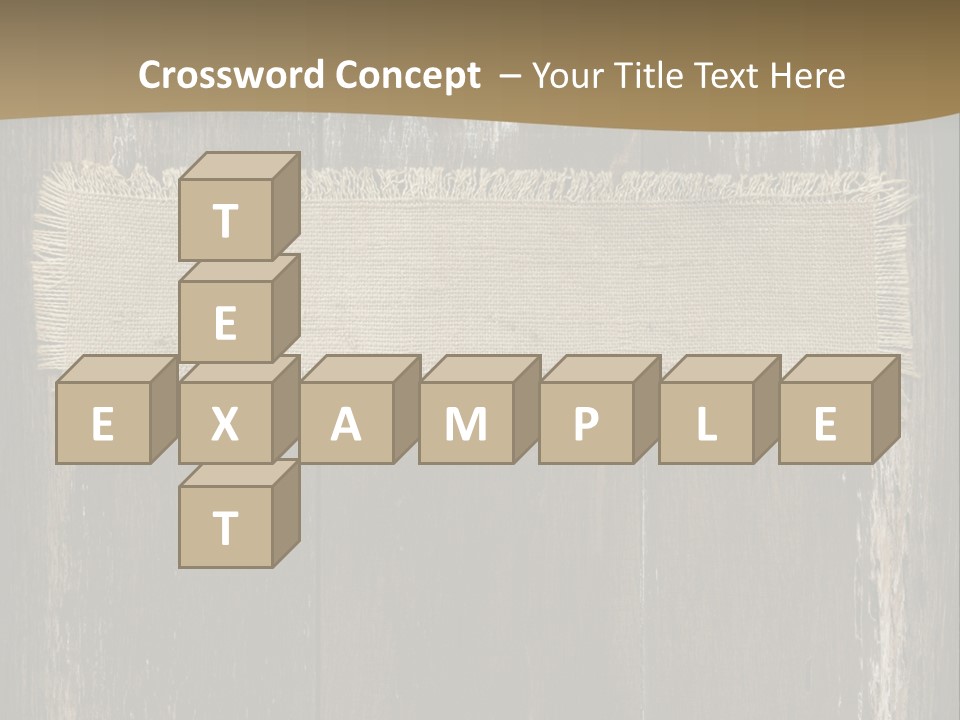 Fabric Blank Beige PowerPoint Template