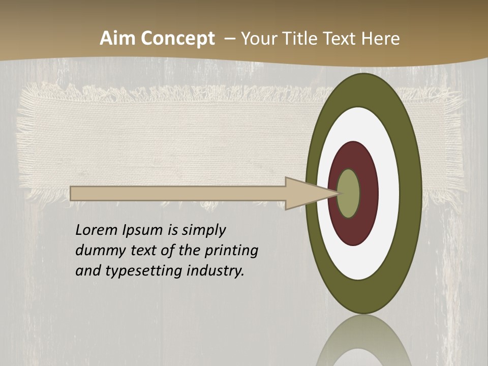 Fabric Blank Beige PowerPoint Template