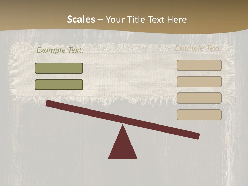 Fabric Blank Beige PowerPoint Template