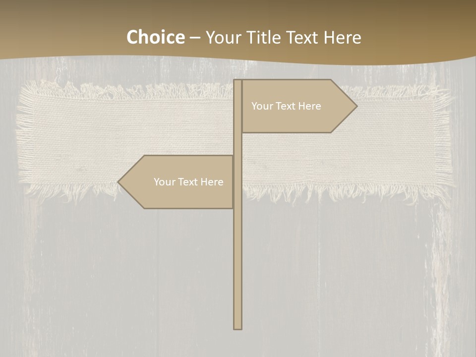 Fabric Blank Beige PowerPoint Template