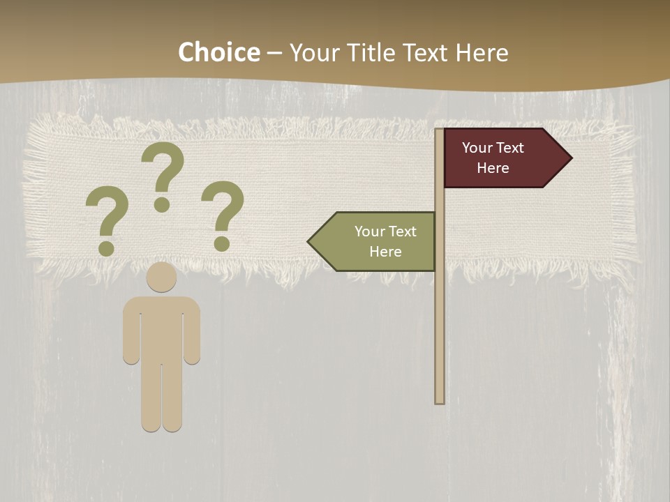 Fabric Blank Beige PowerPoint Template