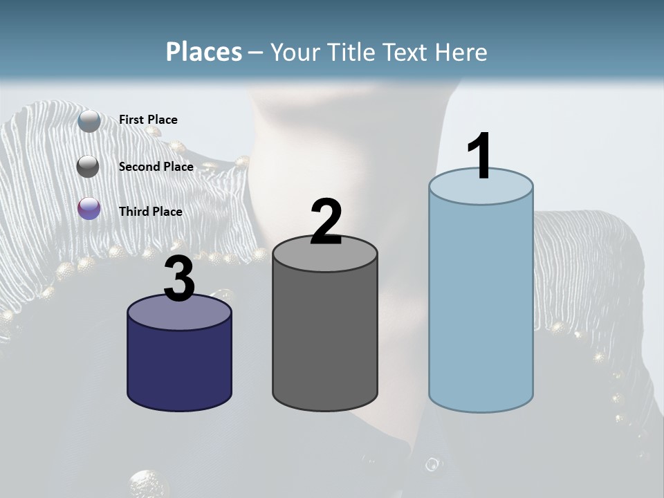 Accessory Femininity Model PowerPoint Template