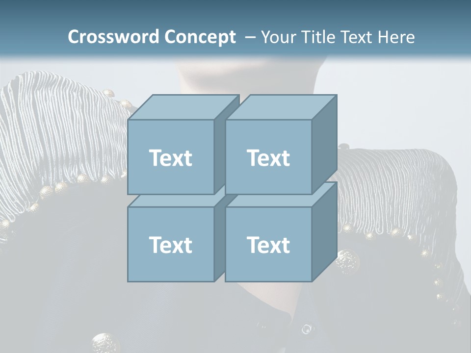 Accessory Femininity Model PowerPoint Template
