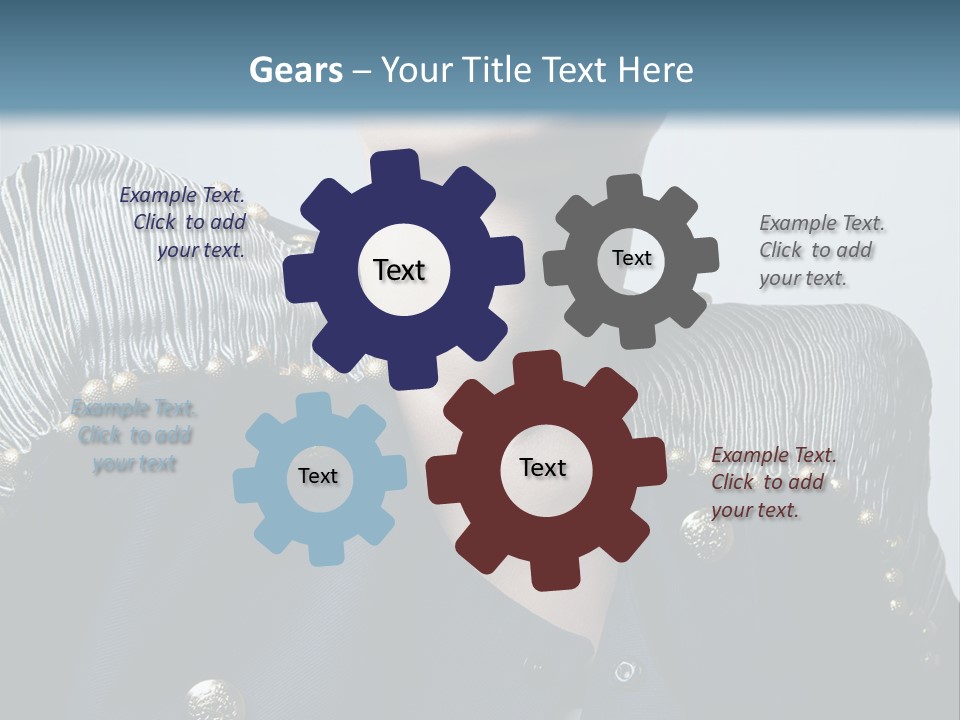 Accessory Femininity Model PowerPoint Template