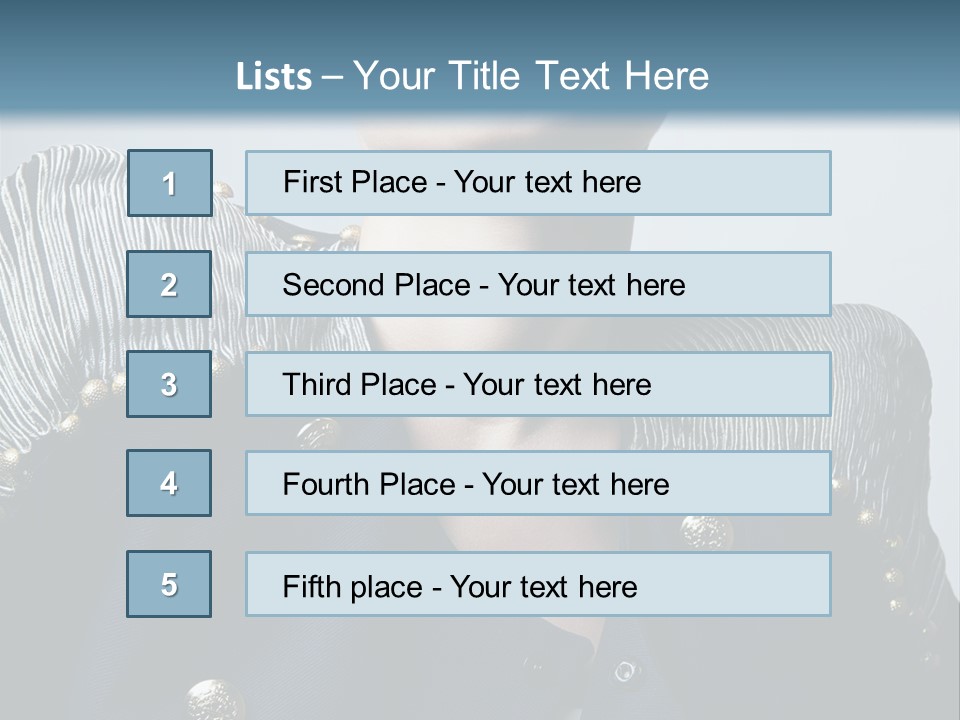 Accessory Femininity Model PowerPoint Template
