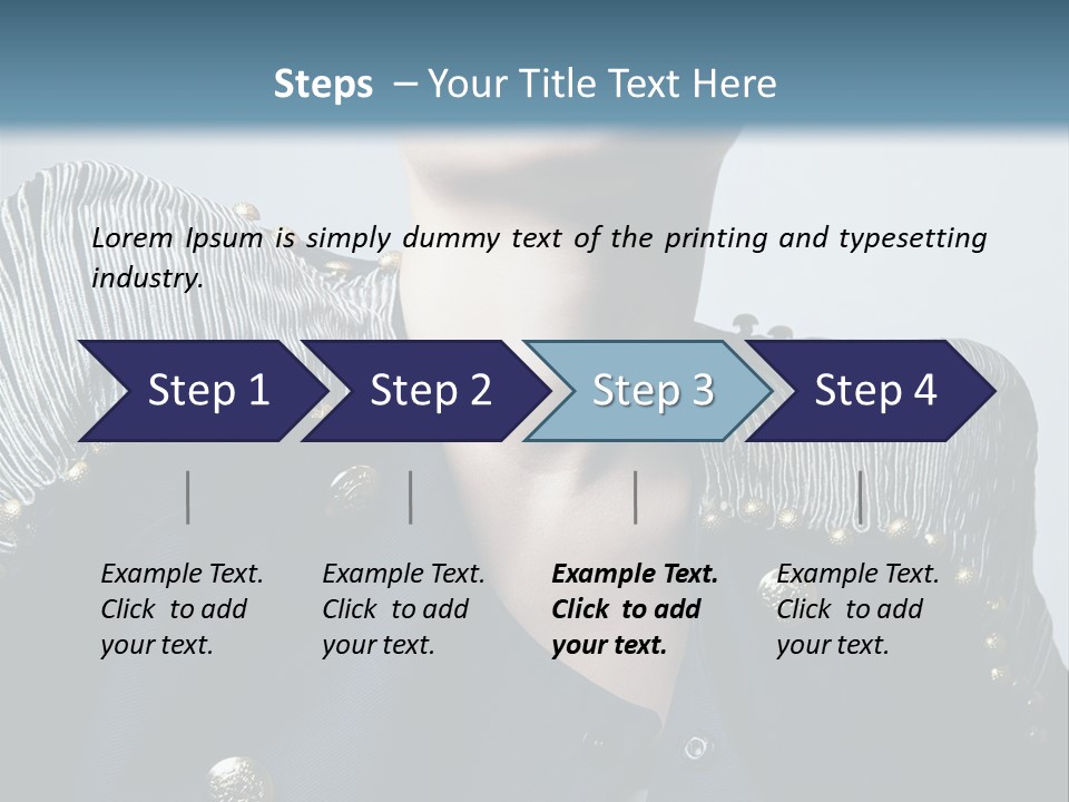 Accessory Femininity Model PowerPoint Template