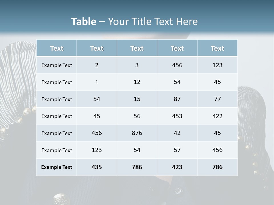 Accessory Femininity Model PowerPoint Template