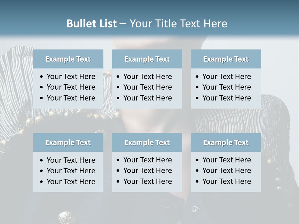 Accessory Femininity Model PowerPoint Template