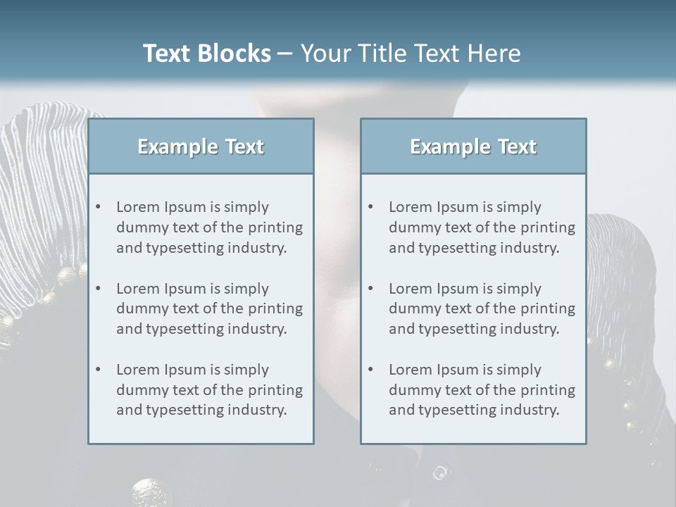 Accessory Femininity Model PowerPoint Template