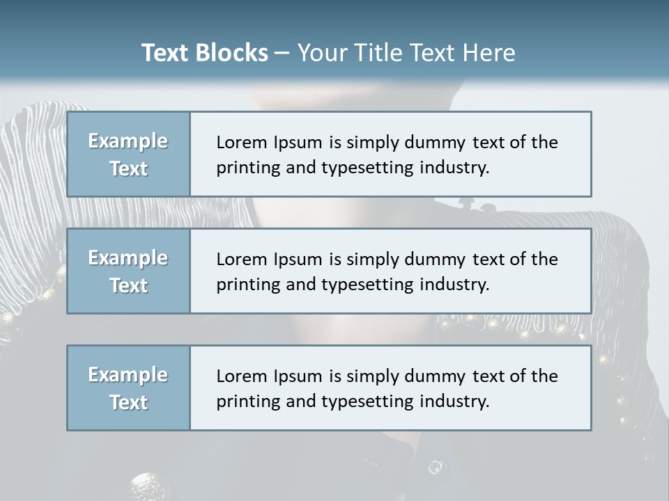 Accessory Femininity Model PowerPoint Template