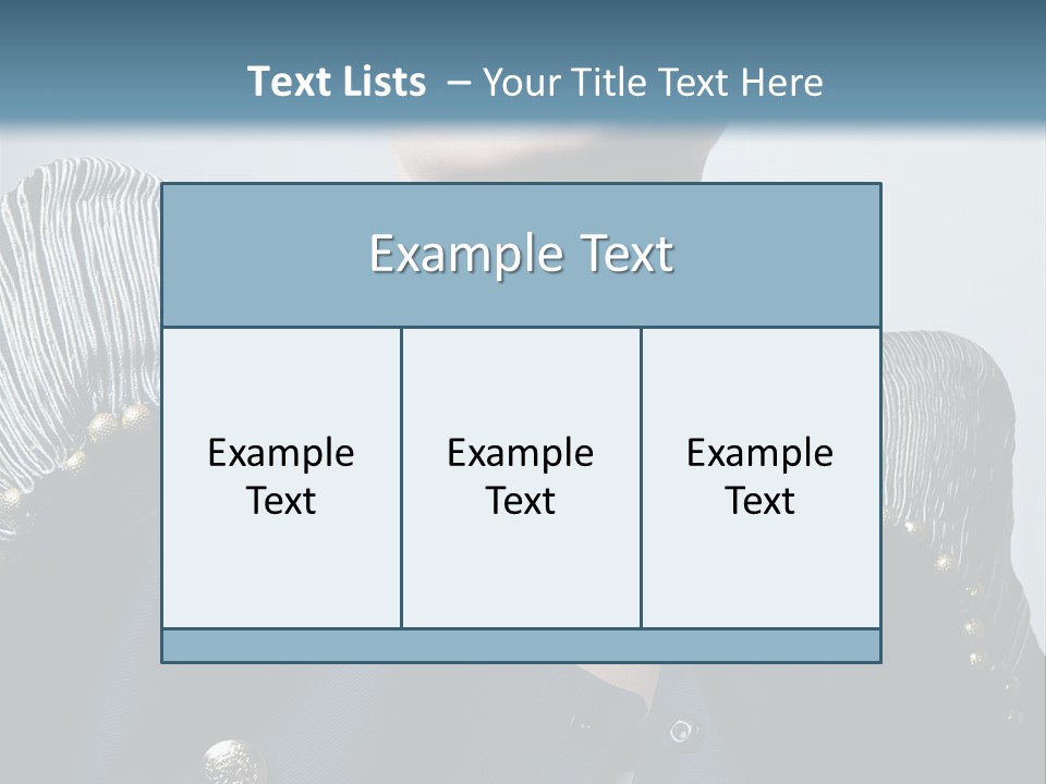 Accessory Femininity Model PowerPoint Template
