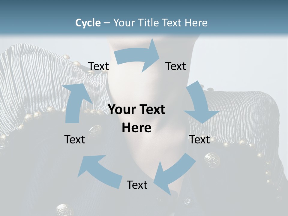 Accessory Femininity Model PowerPoint Template