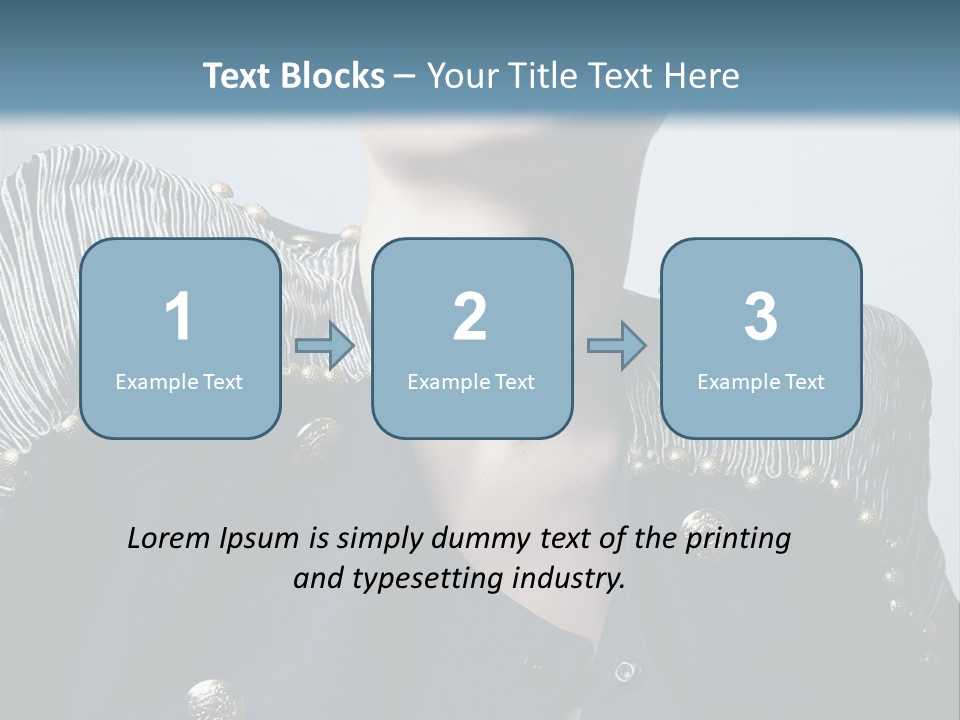 Accessory Femininity Model PowerPoint Template