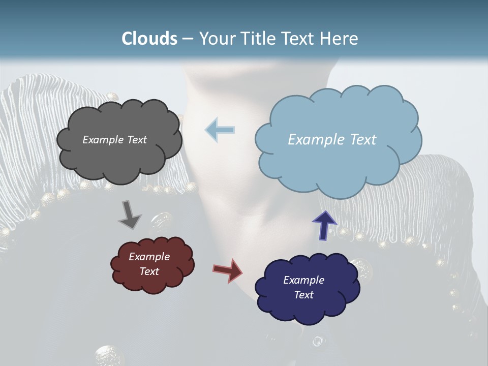 Accessory Femininity Model PowerPoint Template