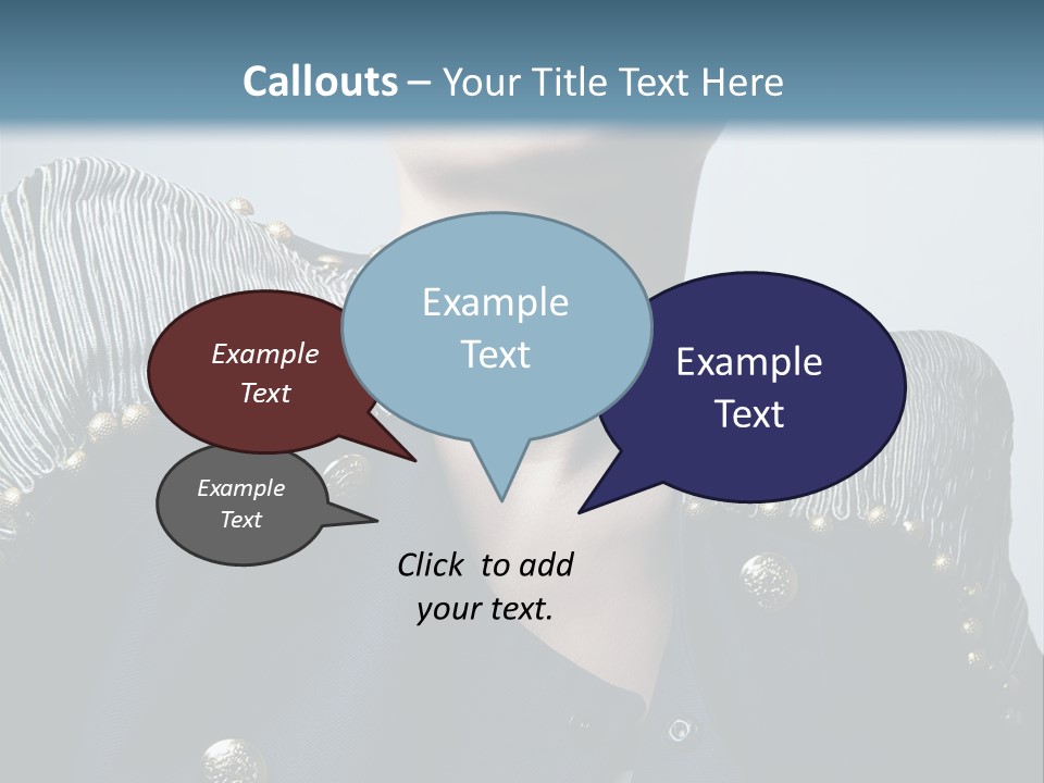 Accessory Femininity Model PowerPoint Template