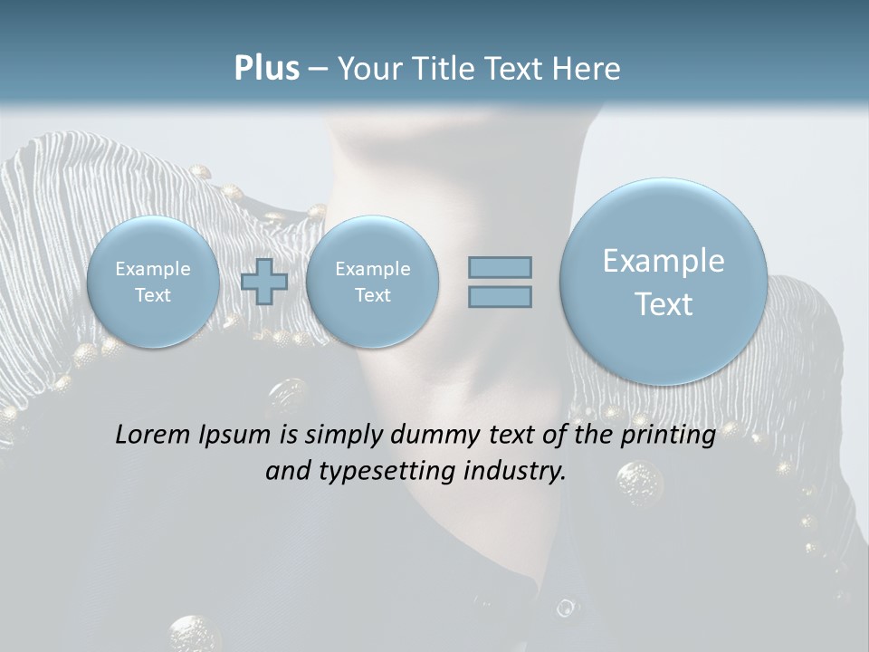 Accessory Femininity Model PowerPoint Template