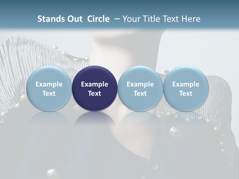 Accessory Femininity Model PowerPoint Template