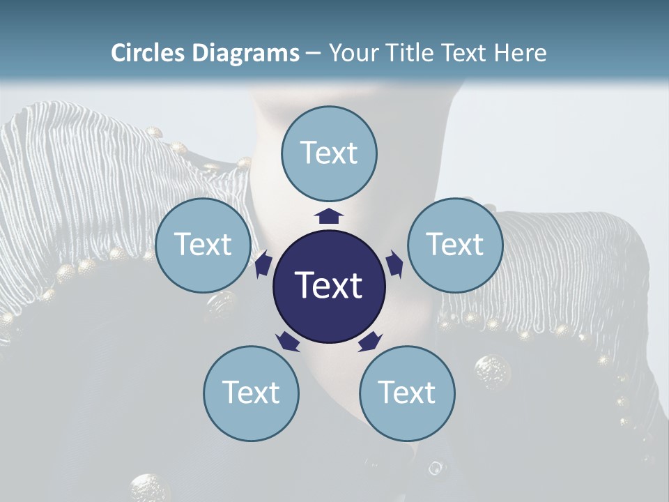 Accessory Femininity Model PowerPoint Template