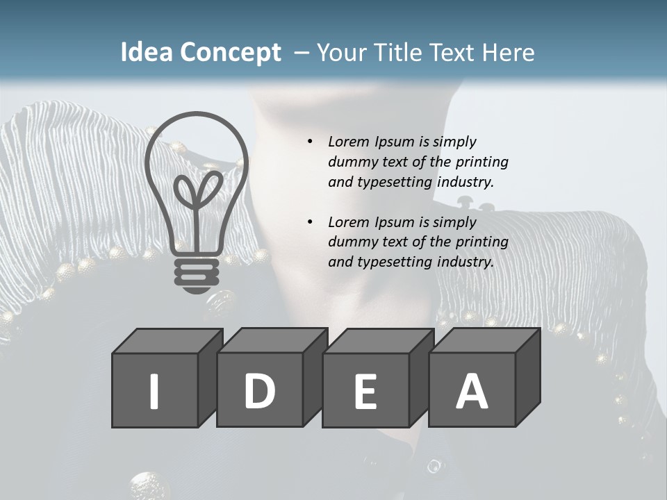 Accessory Femininity Model PowerPoint Template