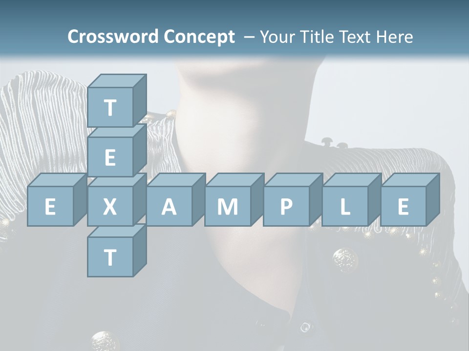 Accessory Femininity Model PowerPoint Template