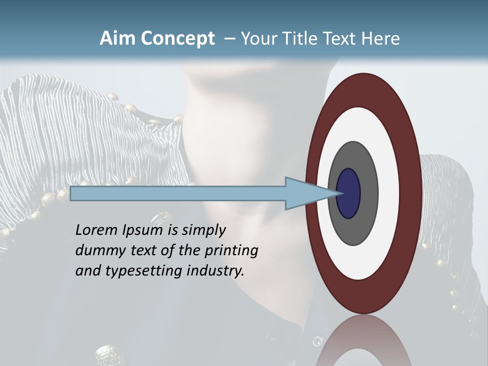 Accessory Femininity Model PowerPoint Template