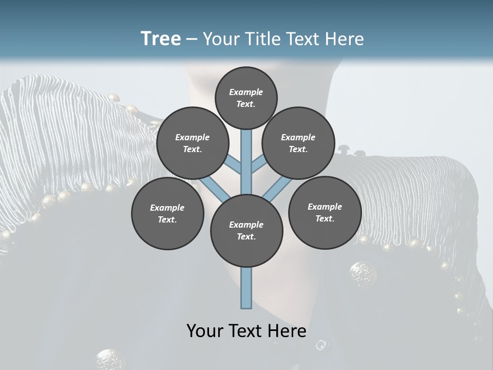 Accessory Femininity Model PowerPoint Template