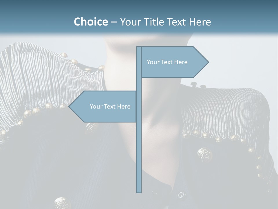 Accessory Femininity Model PowerPoint Template
