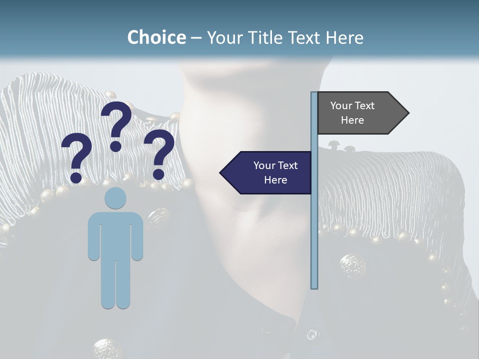 Accessory Femininity Model PowerPoint Template