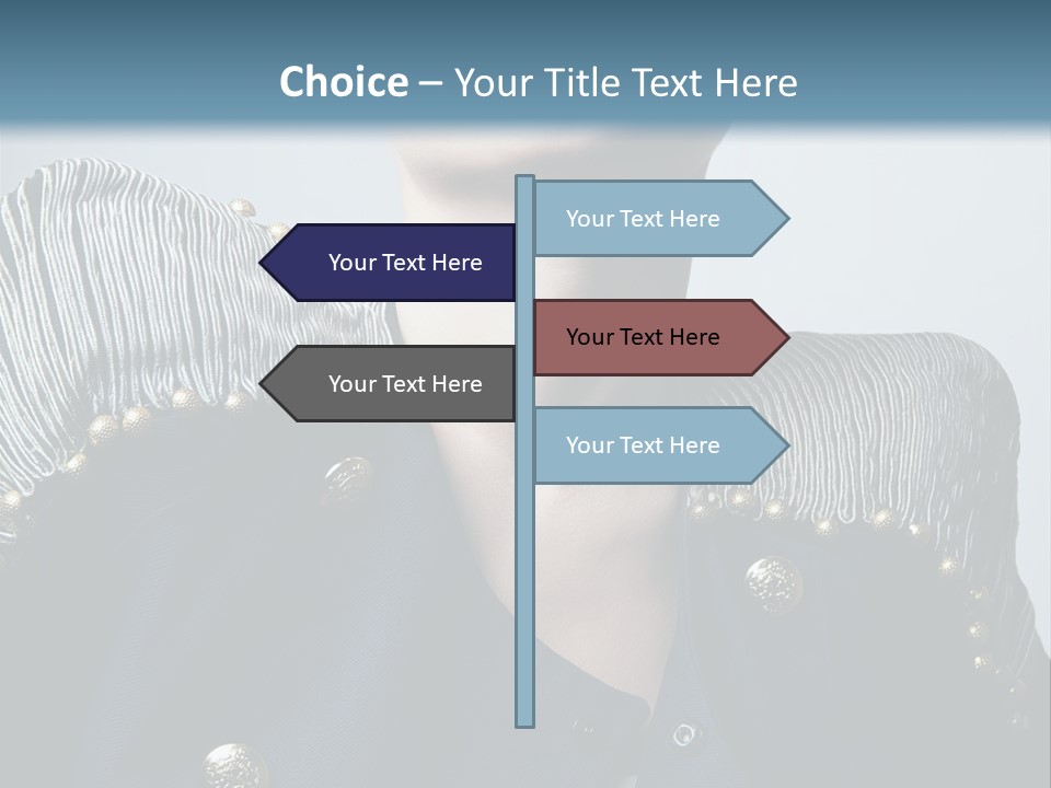 Accessory Femininity Model PowerPoint Template