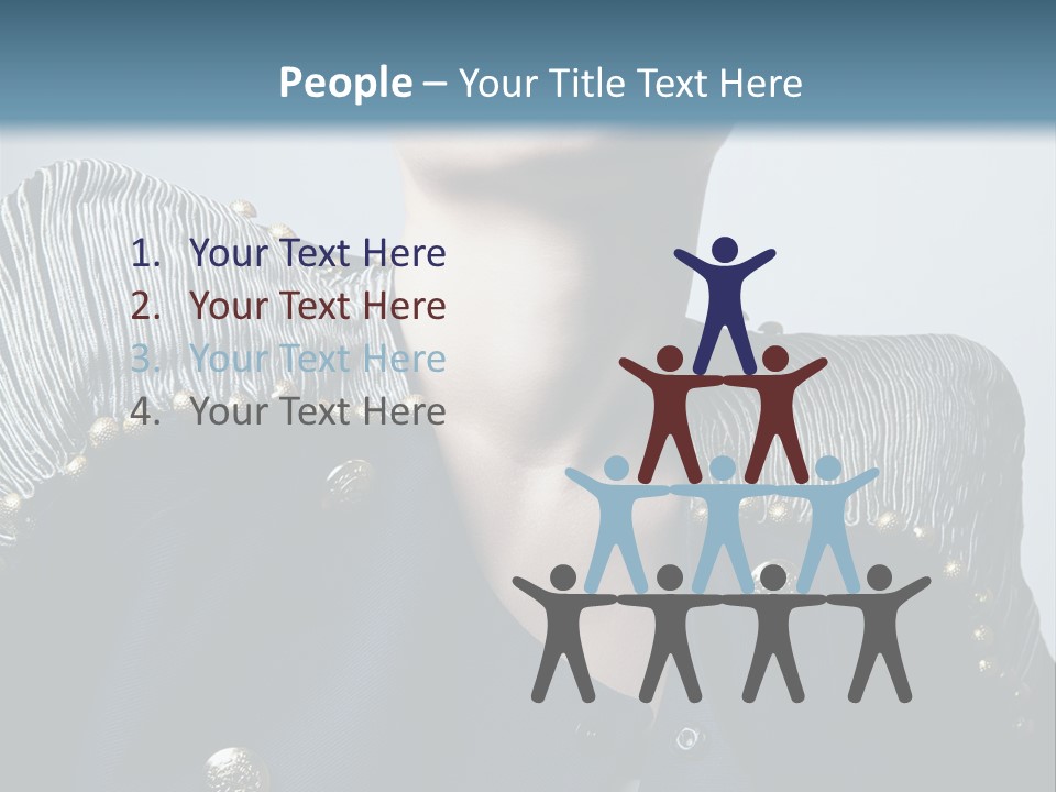 Accessory Femininity Model PowerPoint Template