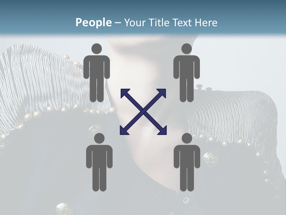 Accessory Femininity Model PowerPoint Template