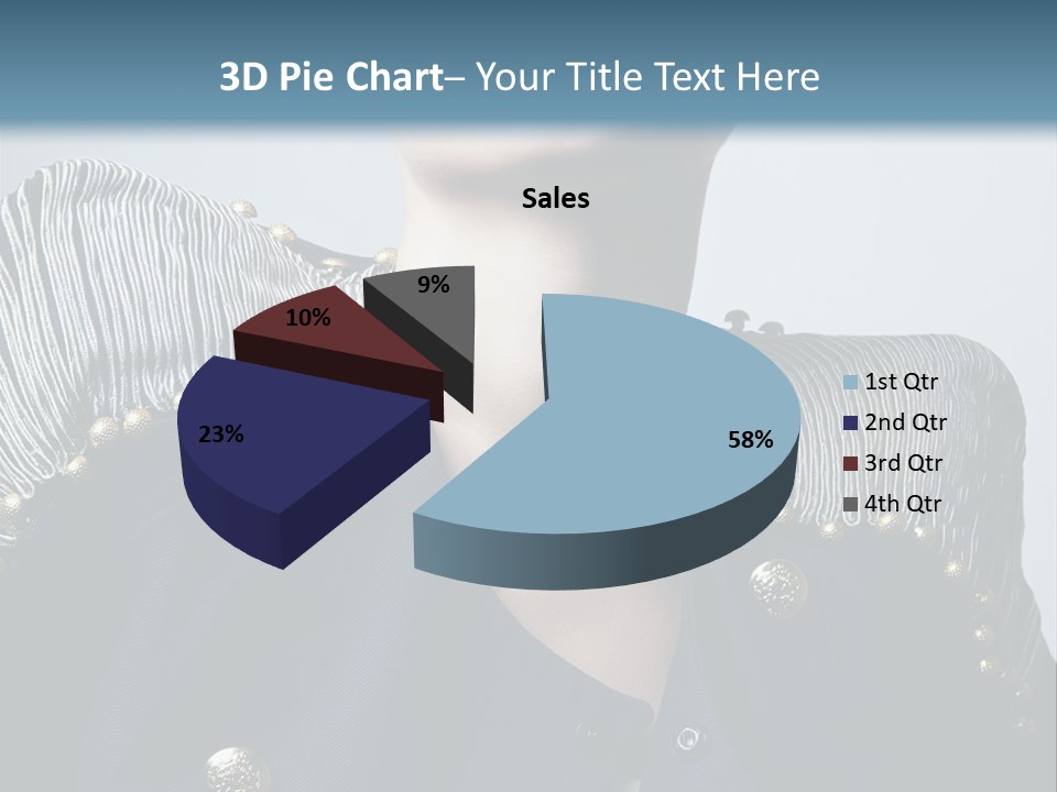 Accessory Femininity Model PowerPoint Template